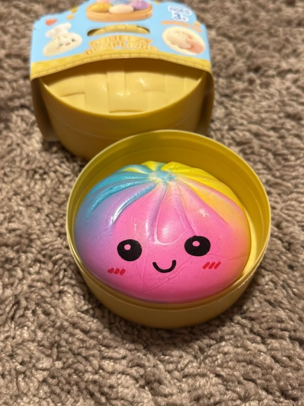 Bun Squishy Rainbow Mystery Fidget Toy - tye dye